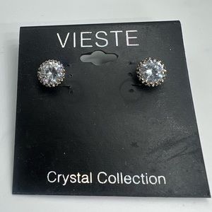 VIESTE Crystal Collection Earrings New cute shiny tops earrings rhinestone dcm